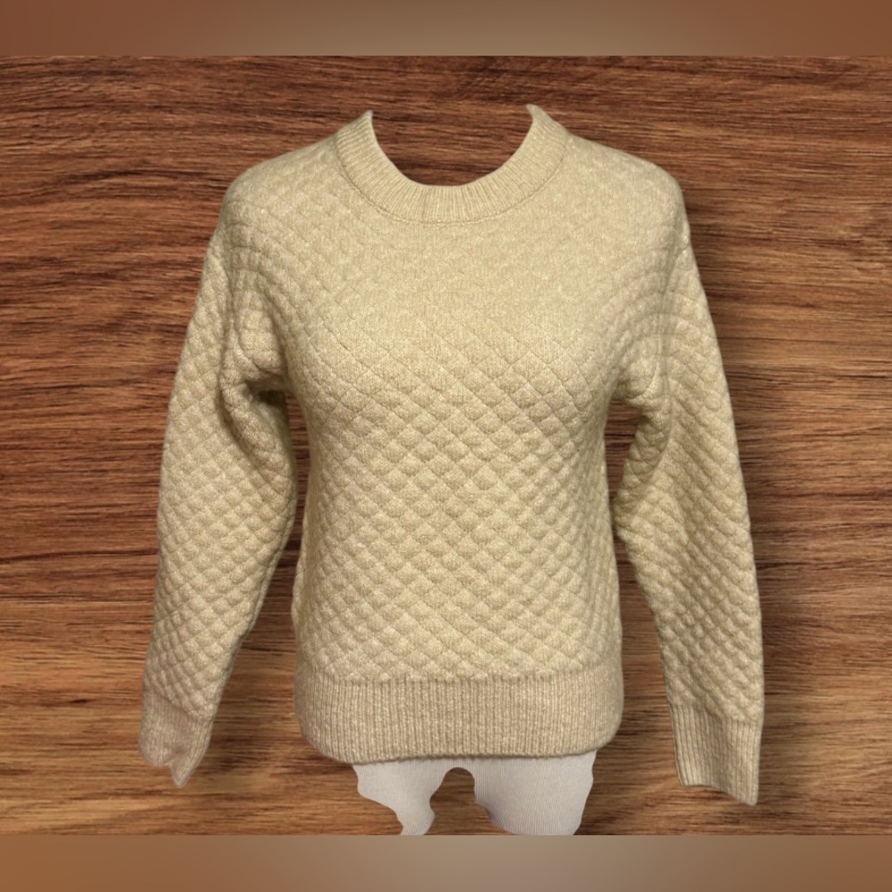 NWT Miou Muse Color Sweater Top - Cream